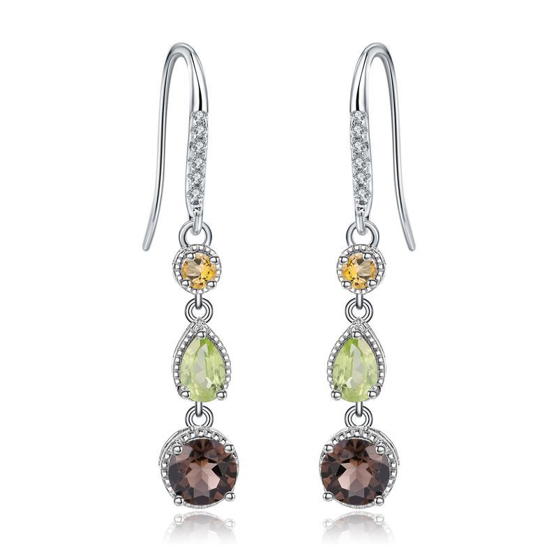 Natural Gem Shinedown Earrings