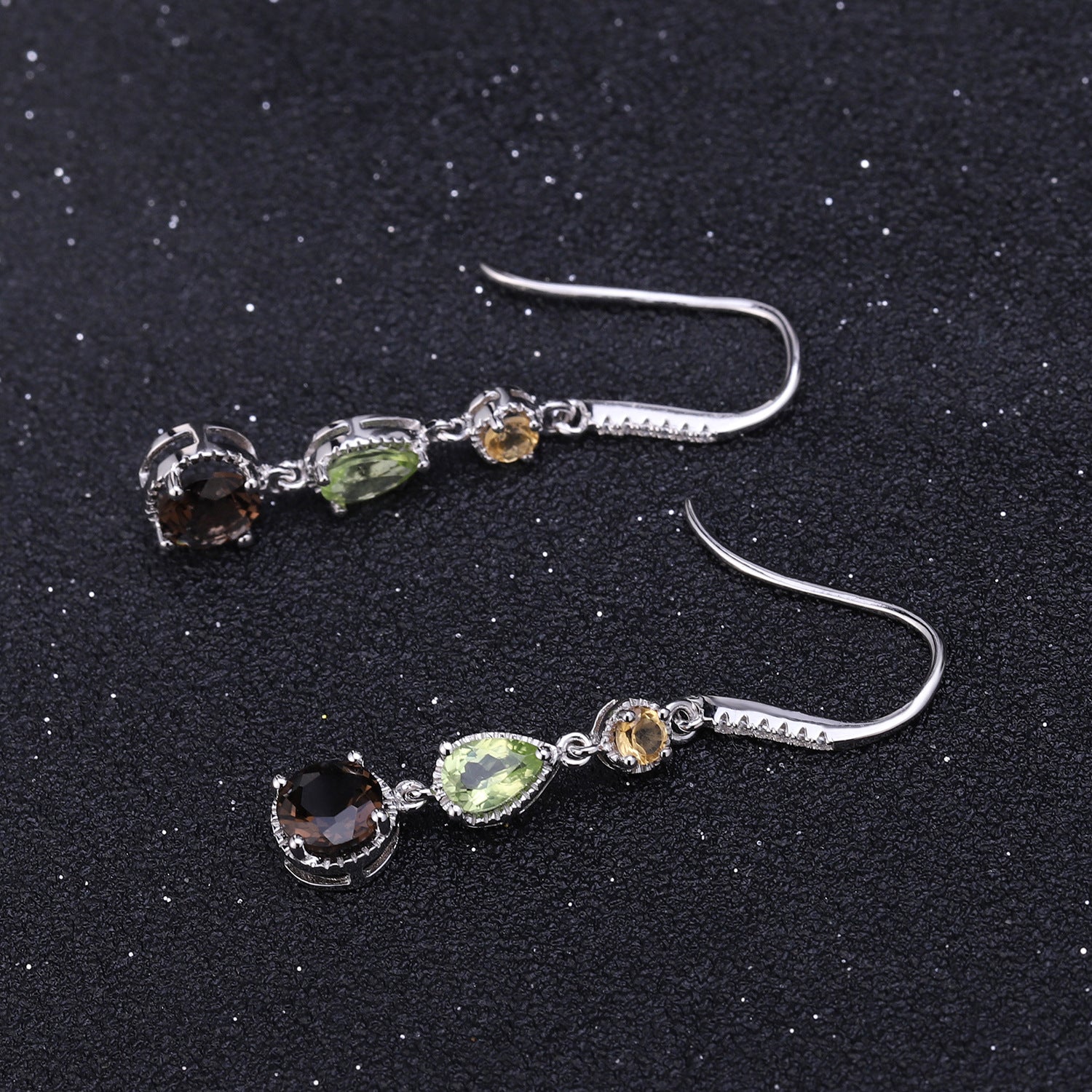 Natural Gem Shinedown Earrings